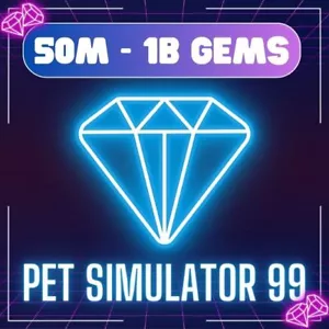 50M - 1B Gems Diamond | Pet Simulator 99 💎 (Pet Sim 99 PS99) | Più economico - Foto 1 di 6