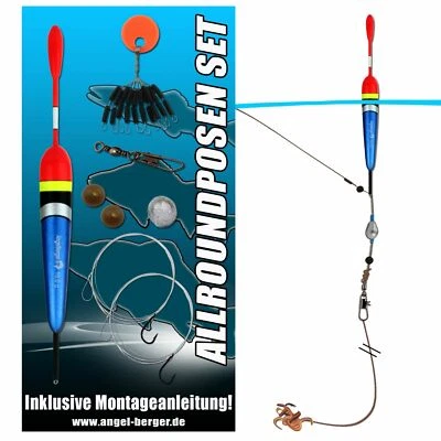 Angel Berger Allround Posen Set Posenmontage Ready2Fish Angelset Allround