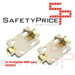 2x Portapilas SMD porta pila Boton 3v CR2032 - BATTERY CELL SOCKET SP P339 - Imagen 1 de 1