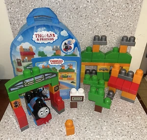 MEGA BLOKS Thomas and Friends Sodor Playset Train Complete w/ Bag & Instructions - Picture 1 of 9