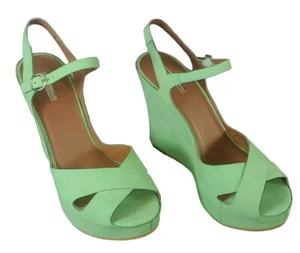 Matiko LYNN Peppermint Mint Green Platform Peep Toe High Heel Pumps Shoe 8 - Picture 1 of 7