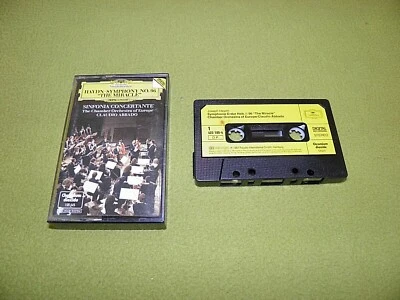 Haydn - Symphony No. 96 / Sinfonia Concertante - Abbado - DGG Cassette Chrome EX - Image 1 of 2