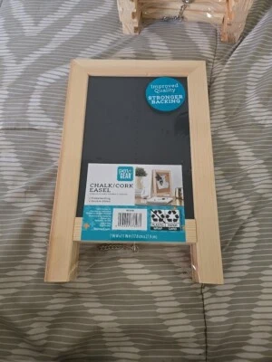 Pen + Gear Desk Chalk and Cork Double Sided  board Easel. Brand New Sealed! - Image 1 of 4