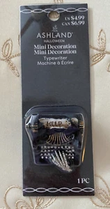 ASHLAND HALLOWEEN MINIATURES TYPEWRITER ~ NEW IN PKG ~ HELP! SKELETON HAND - Picture 1 of 4