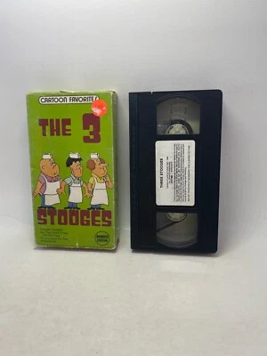 The Three Stooges Animated Cartoon VHS 5 Cartoons Gangster Dragster Snack Shack - Image 1 of 4