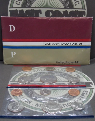 1984 U.S. MINT Set Uncirculated (10 Coin) Set East Coast Coin & Collectables Inc Cover
