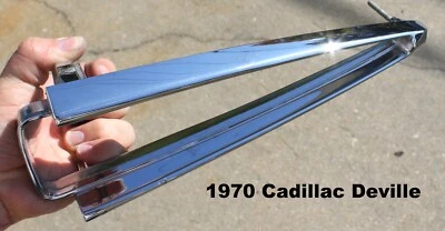 Bonito bisel de luz trasera cromado lado del conductor izquierdo Cadillac Deville 1970 OEM 5962234 Foto 1 de 4