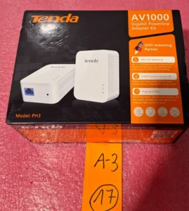 TENDA-AV1000 GIGABIT POWERLINE ADAPTERKIT MODEL-PH3 - Afbeelding 1 van 6