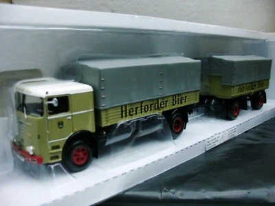 WOW EXTREMELY RARE Bussing/Büssing LU11/16+Trailer Set Herforder 1:43 Minichamps - Image 1 of 2