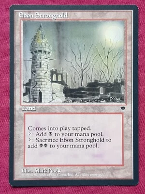 Magic The Gathering FALLEN EMPIRES EBON STRONGHOLD land card MTG - Image 1 of 2