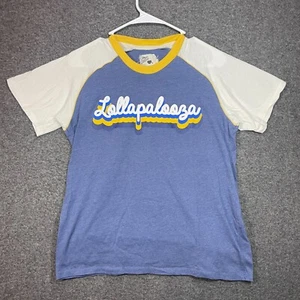 CAMP COLLECTION Shirt Women's Small Blue White Lollapalooza 2018 Chicago Ladies. - Picture 1 of 12