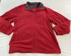 men's Croft & Barrow fleece jacket size larger front zipper collar long sleeve - Picture 1 of 7