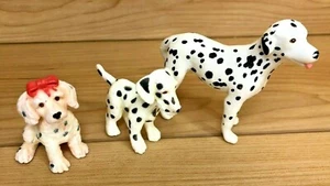 Vintage MILTD 3 Dalmatian Dogs Toy Figurine 1990s B-f11 - Picture 1 of 6