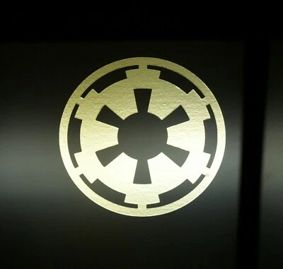 Galactic Empire Decal Sticker in Chrome Vinyl | Premium Quality | Size 4x4 - Image 1 of 3