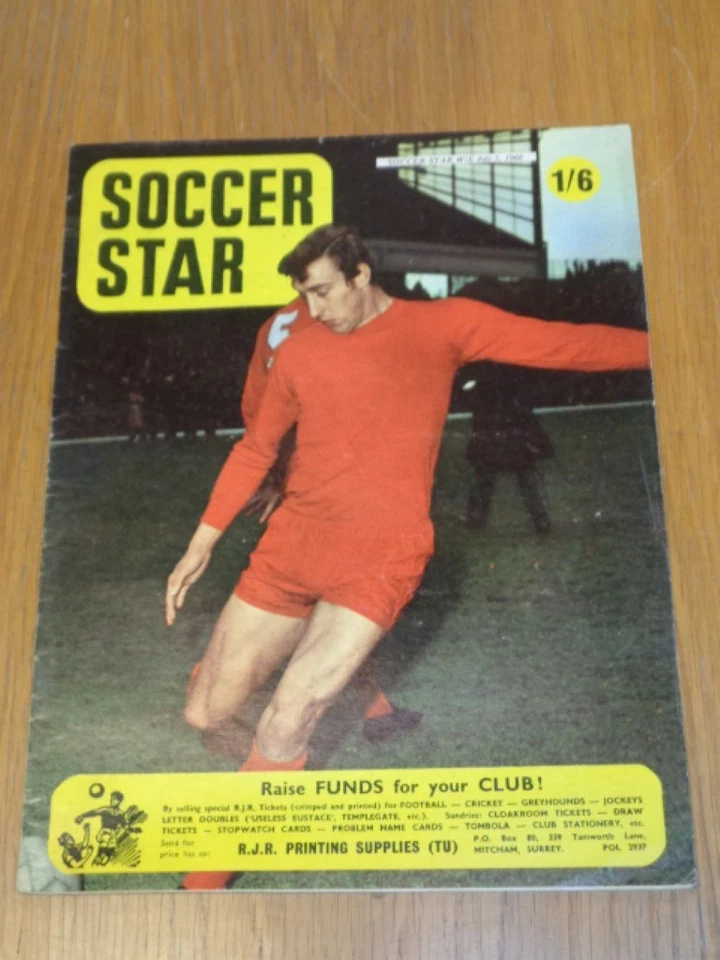 SOCCER STAR 5TH JULY 1968 UK MAGAZINE = - Image 1 of 1
