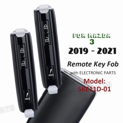 2x Model: SKE11D-01 for Mazda 3 2019 2020 2021 Proximity Smart Remote Key Fob - Image 1 of 4
