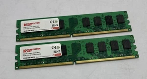 4GB Kit (2 x 2GB) Komputer Bay (Hynix Chips) PC2-5300U DDR2 Computer Memory RAM - Picture 1 of 3