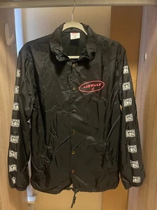 Airwalk X Jeff Staple Black Mens Snap Button Jacket Y2k Skate Mens Size M - Picture 1 of 5