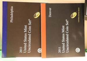 2011 US Mint Set "P" and "D" sets 28 coins - Picture 1 of 2