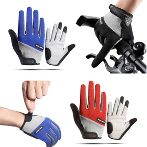 Guantes de ciclismo de verano teléfono táctil para hombres mujeres a prueba de viento motocicletas dedo completo - Imagen 1 de 19