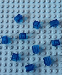 Lego 1x1 Stein Trans Dunkelblau X10 NEU - Bild 1 von 1