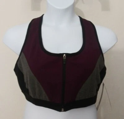 Nuevo con etiquetas Sujetador deportivo Rainbeau Curves para mujer talla 26-28 espalda deportiva Valerie cremallera frontal Foto 1 de 4