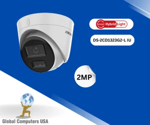 Hikvision DS-2CD1323G2-L IU W/Audio IP PoE 2MP Smart Hybrid Light Turrent - Picture 1 of 1