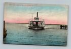 Jamestown Rhode Island Old Ferry Boat Beaver Tail Postcard B-4-2