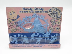 Vintage Howdy Doody Birthday Cake Character Decorations Tee-Vee Toys Inc. 1950's - Picture 1 of 7