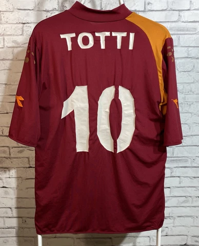 Totti #10 Trikot AS Roma Home Kit Diadora Shirt XL Jersey Cover