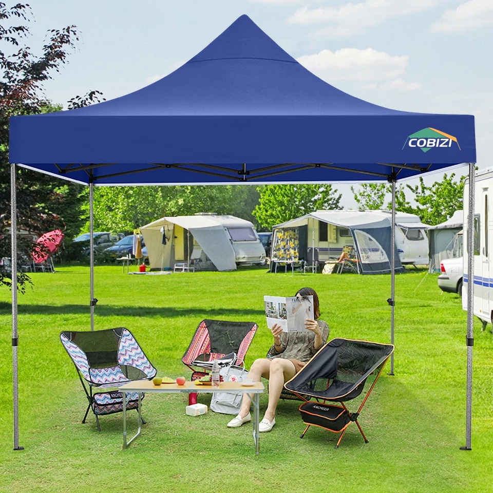 Cobizi Faltpavillon 3x3 Pavillon Outdoor Faltbar Gartenpavillon mit4Seitenteilen