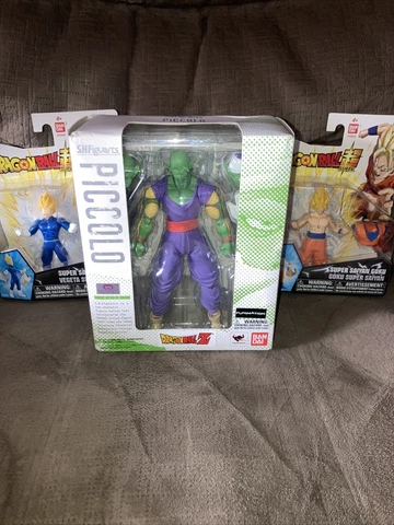 S.H. Figuarts Piccolo - Bandai Dragon Ball Z Articulated Figure W/ Goku & Vegeta Cover
