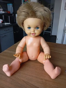 Mattel Puppe 1967 ,Made in USA Ca., Original mit Kulleraugen und Sprachfunktion - Bild 1 von 6