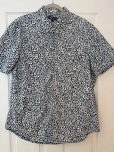 Camisa Hawaiana Reyn Spooner Hombres LG SS Abotonada Valhalla Estampado Reverso Floral - Imagen 1 de 15