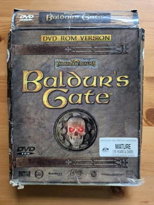 Baldur's Gate (1998) Forgotten Realms PC DOS/Win95 Big Box Game - Image 1 of 4