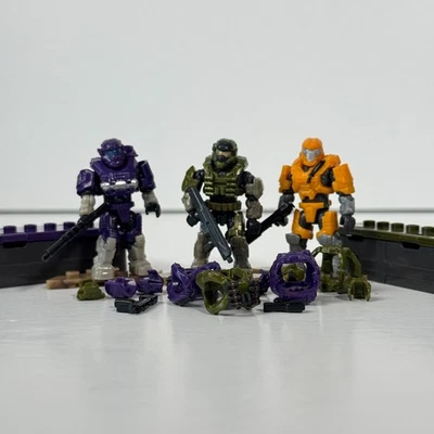 Halo Mega Construx HALO REACH SPARTANS LOT! Spartans and Weapons #2 - Image 1 of 4