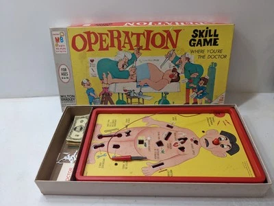 Vtg 1965 Operation Game Smoking Doctor Milton Bradley Working Missing Apple READ - Image 1 of 4