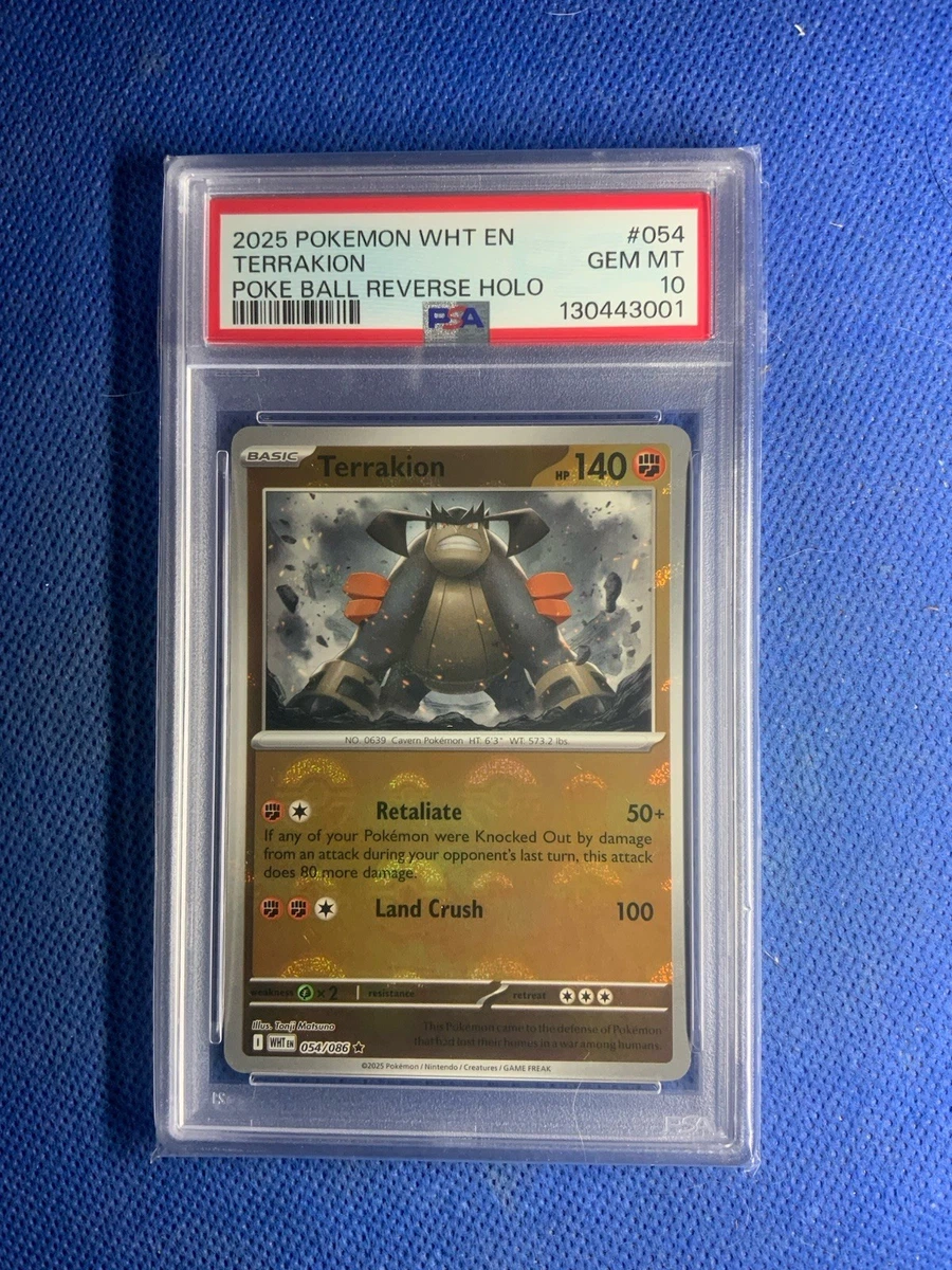 Terrakion Pokémon TCG Professional Sports Authenticator (PSA