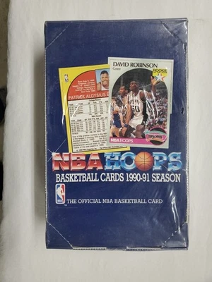 1990-91 NBA Hoops Series 1 Box 36 Packs Factory Sealed Jordan Menendez Brothers - Image 1 of 4
