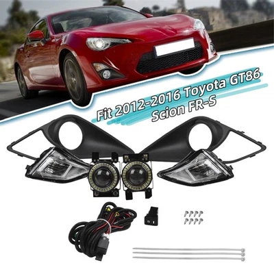 2PCS Fit 2012-2016 Toyota GT86 Scion FR-S LED Fog Lights Lamps w/Wiring Set - Image 1 of 4