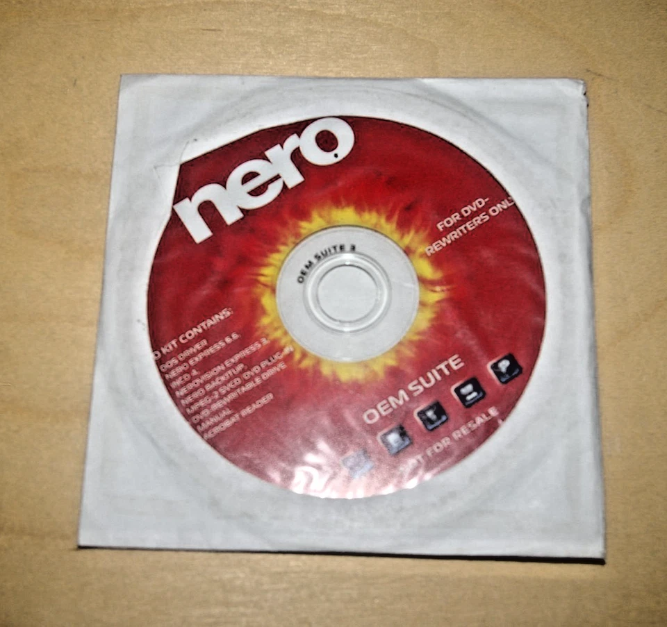 Nero Burning Rom OEM Suite Software DVD - Image 1 of 1