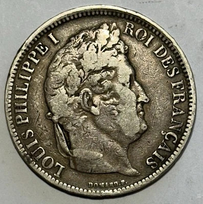Moneda de plata Francia 1831 A 5 francos KM 735,1 Foto 1 de 4