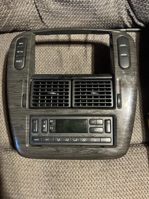 2002-2005 FORD EXPLORER PAINEL PAINEL RÁDIO PAINEL MOLDURA CONTROLE CLIMÁTICO Cinza WOODGRAIN - Imagem 1 de 4