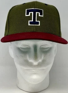 Cooperstown Collection Texas Rangers Snapback Cap Army Green & Maroon - Picture 1 of 10