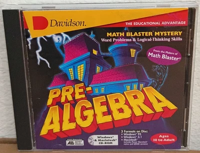 Davidson Math Blaster Mystery Pre-Algebra CD-ROM 1996 Complete Ages 10+ - Image 1 of 4