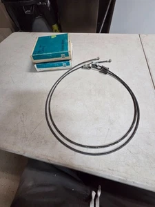 NOS 1955 1956 1957 Chevrolet Nomad Tailgate Tail Gate Retractor Cables Pair - Bild 1 von 5
