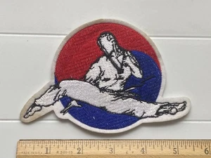 Kampfsport Flying Kick Taekwondo Karate Souvenir bestickt Patch Abzeichen - Bild 1 von 3