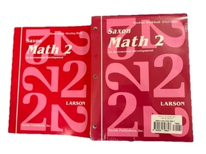 Saxon Math 2 Set, Student Worksheets Parts 1 & 2, Fact cards, Meeting Book NEW - Picture 1 of 2
