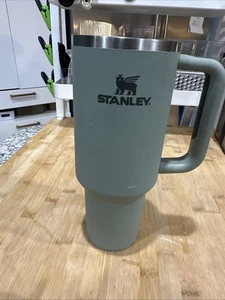 Stanley Quencher H2.0 No Lid or straw 40 oz Tumbler - Grey - Green color * - Picture 1 of 9