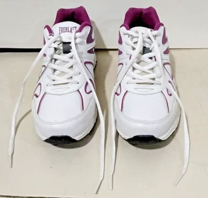 Everlast Sport Women Memo Tech  Athletic Walking Shoe White/Purple Sz 7 Wide NEW - Picture 1 of 11